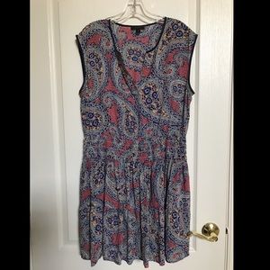J. Crew silk paisley dress size 12